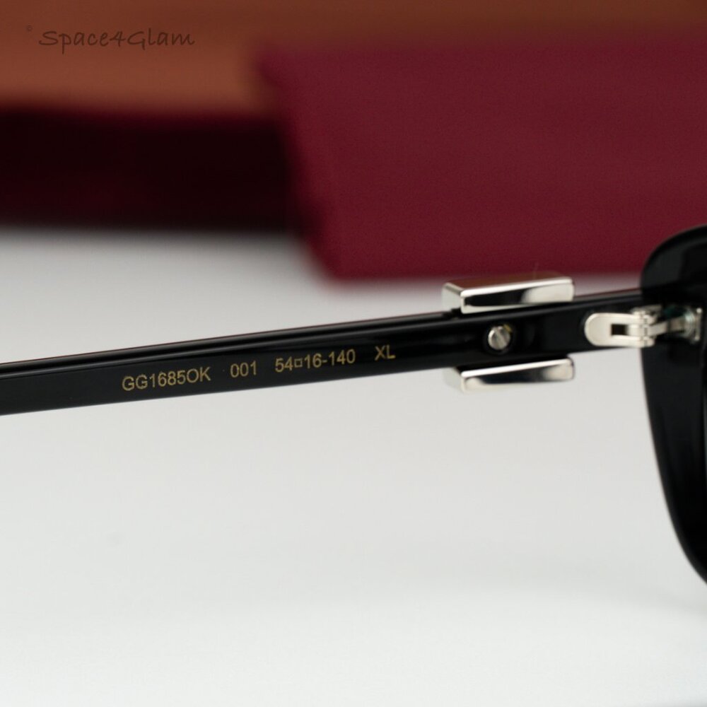 Gucci Women Eyeglasses Black Demo Square GG1685OK 001 BRAND NEW - Picture 6 of 10
